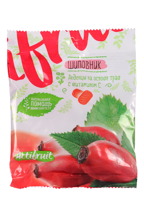 Актифрут карамель леденц 60г с вит. С шиповник