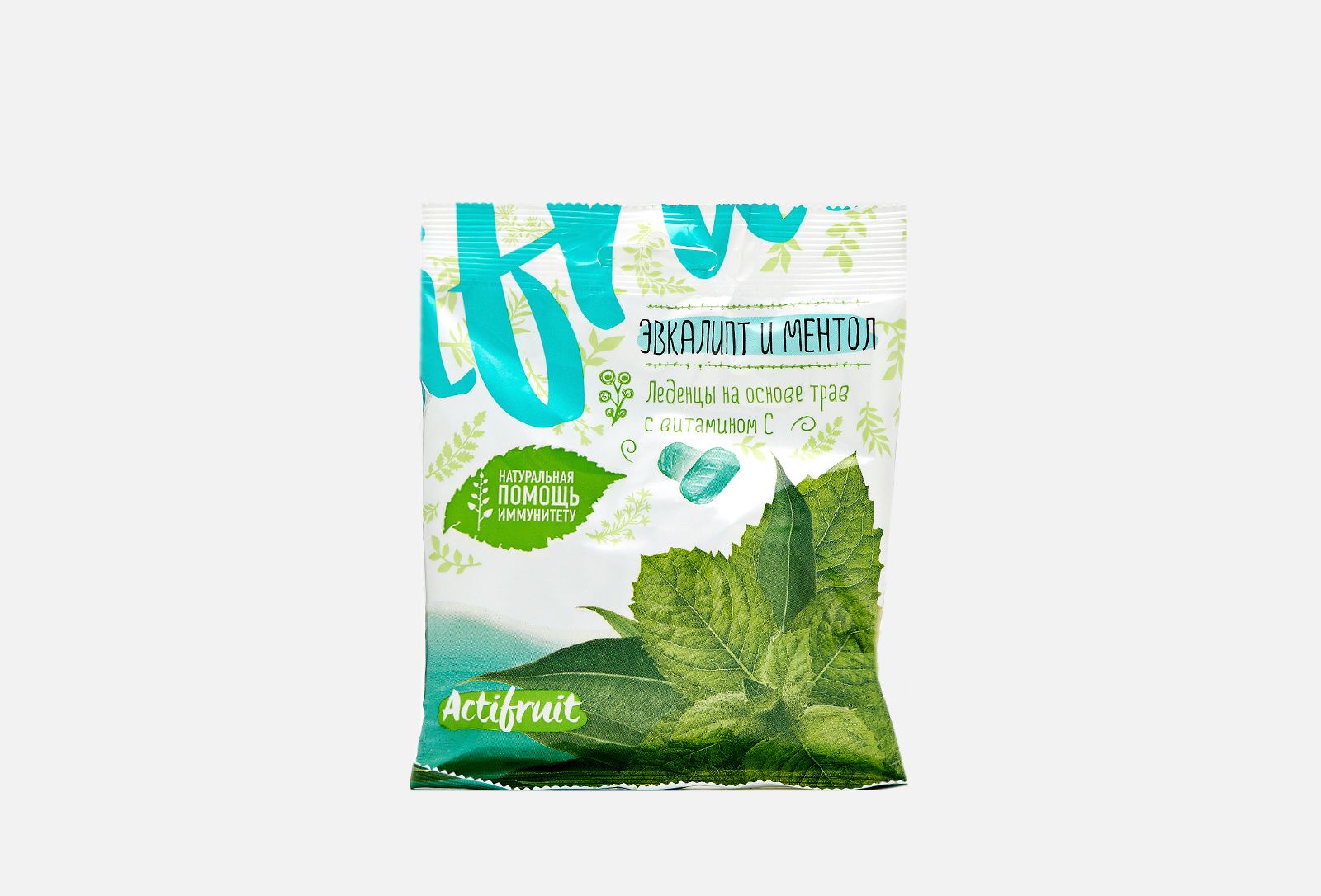Актифрут карамель леденц 60г с вит. С эвкалипт ментол
