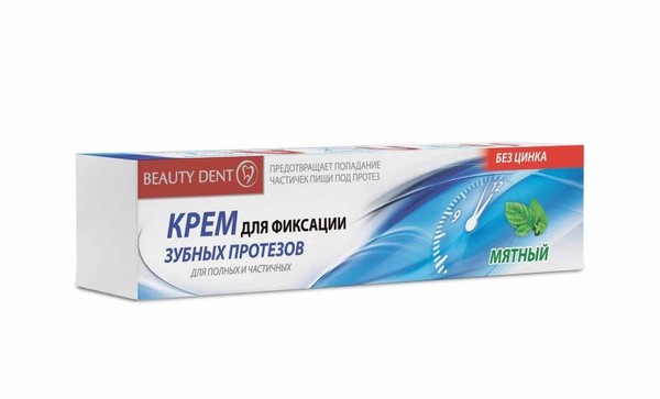 БьютиДент крем д/зубн протезов 40г мятный вкус