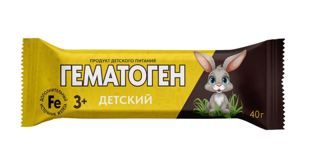Гематоген Детский плитка 40г
