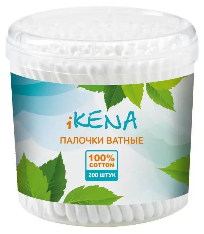 Икена ватные палочки банка №200