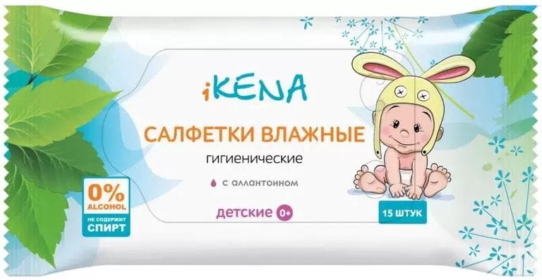 Икена салфетки влаж д/дет №15 с аллантоином