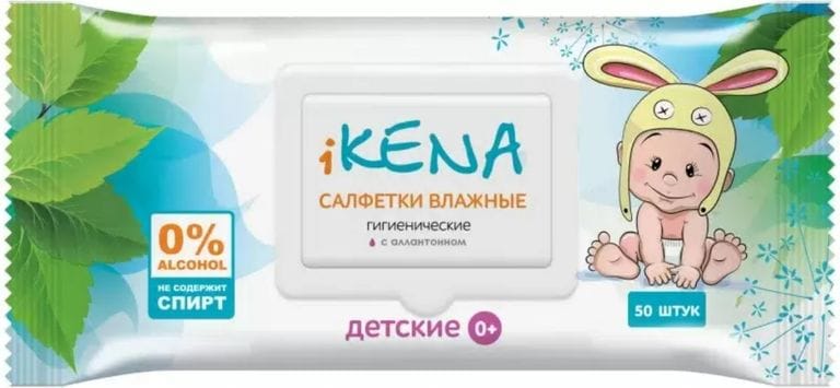 Икена салфетки влаж д/дет №50 с аллантоином