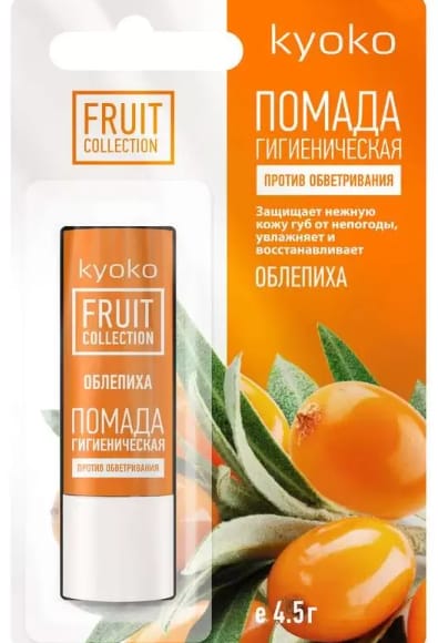 Киоко помада гигиен 3,8г п/обветрив облепиха