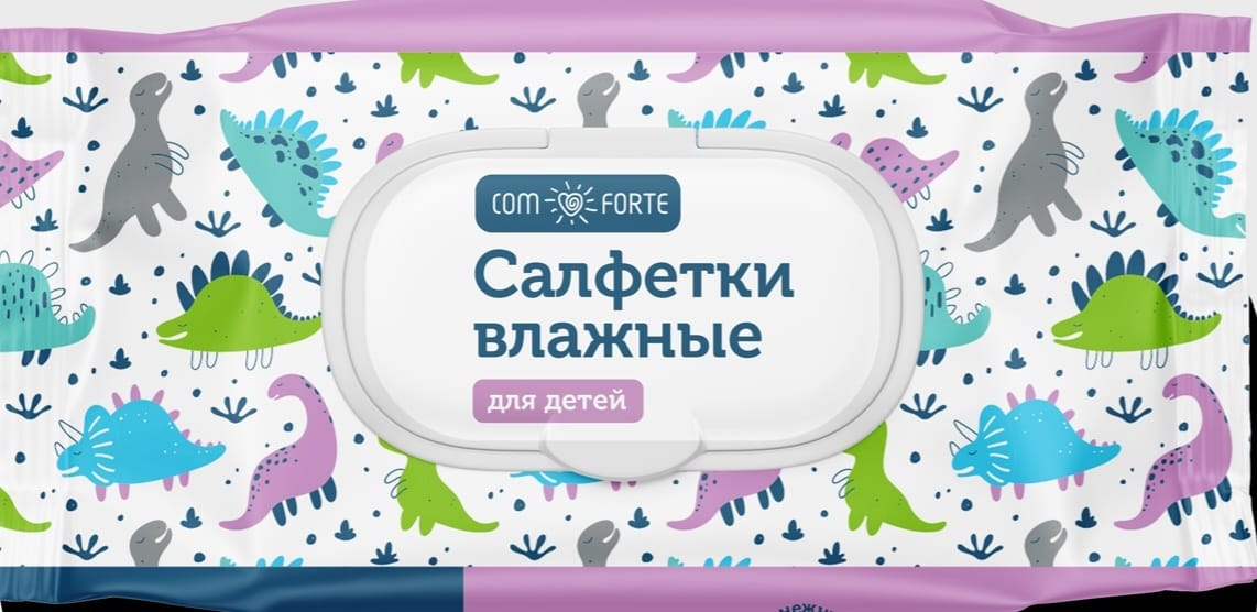 Комфорт салфетки влажные №60 детские