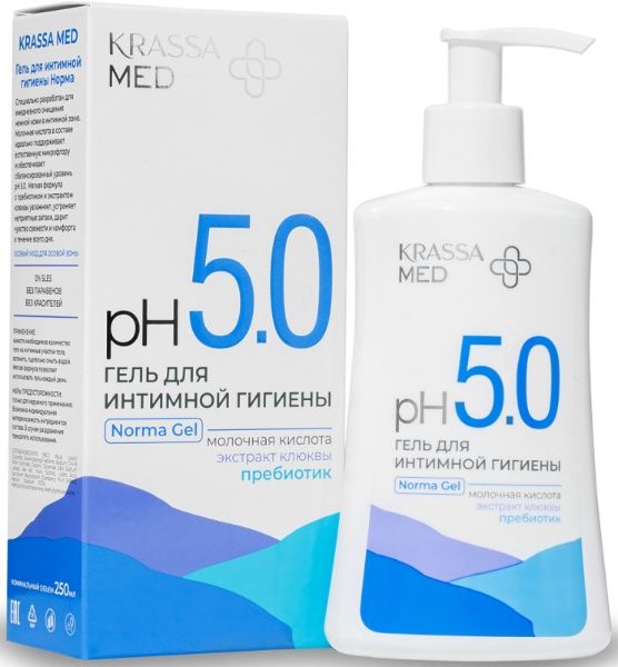 Красса гель д/интим гигиены 250мл норма РН 5,0