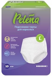 Пелена трусики-подгузники р.L №10 нормал
