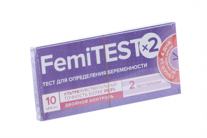 Тест д/опр беременности Фемитест Ультрачувствительный №2 10 ММЕ/мл