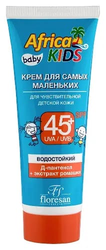 Флоресан Африка кидс крем солнцезащитный 50мл д/самых маленьких д/чув spf-45+ Ф-411